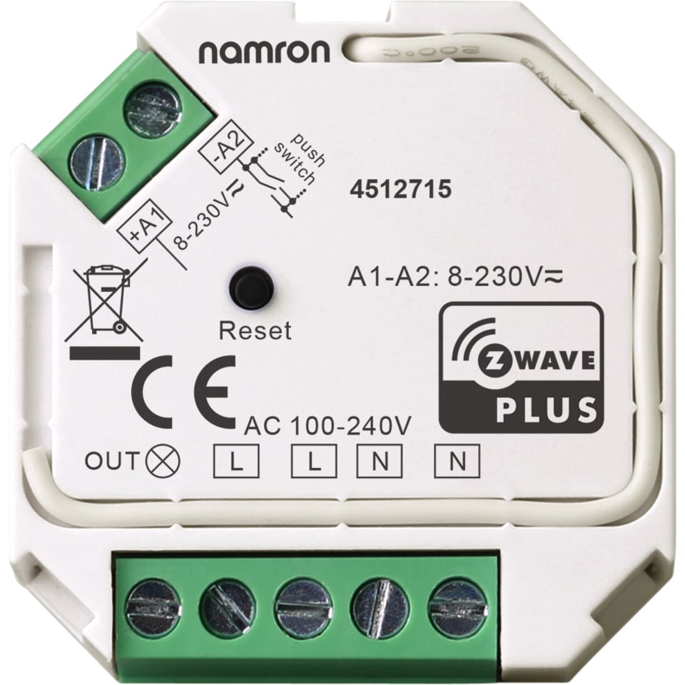 Namron ZWave Switch 400W Namron