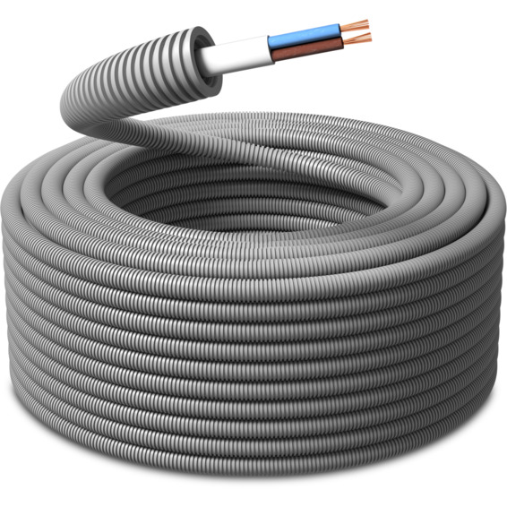 Ferdigtrukket K-rør 16/PLS 2x1,5 105°C 100m PM Flex Ferdigtrukket K-rør 16/PLS 2x1,5 105°C 100m PM Flex