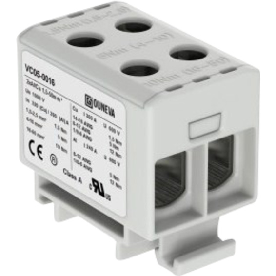 Klemme isolert OTL 2x1,5-50mm² AL/CU Grå Klemme isolert OTL 2x1,5-50mm² AL/CU Grå