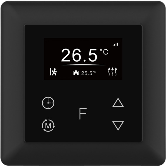 Namron Zigbee Touch Termostat 16A Sort