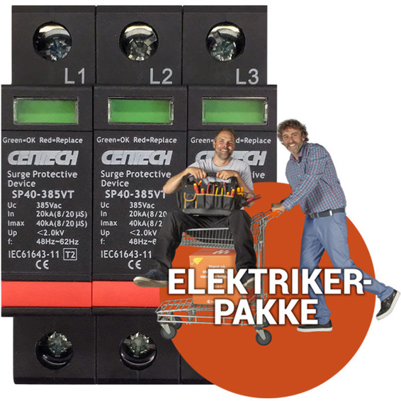 Ferdig montert montering overspenningsvern Ferdig montert montering overspenningsvern