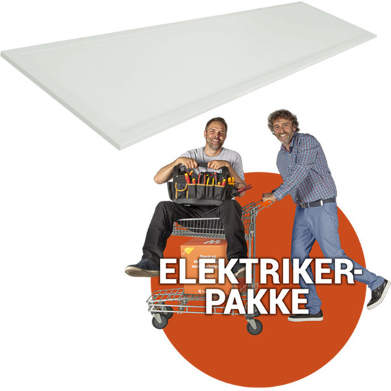 Ferdig montert LED panel - 30x120cm 3000k Ferdig montert LED panel - 30x120cm 3000k