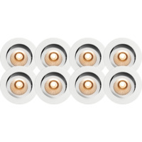 Namron Alfa reflektor Downlight WarmDim 10W matt hvit 8-pack