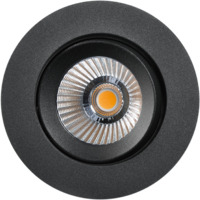 Alfa reflektor 360-tilt Downlight  8W matt sort