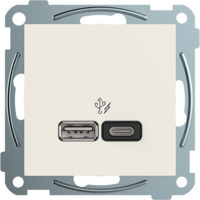 RS USB PD A+C lader 45W Polarhvit Elko