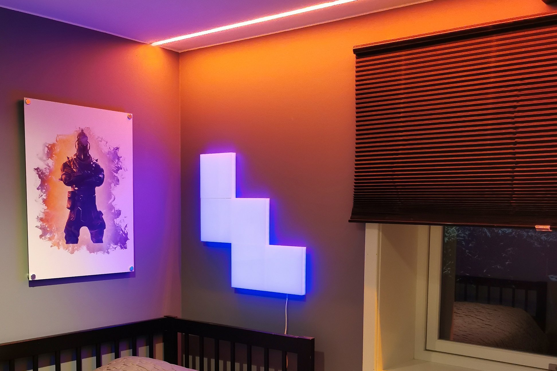 LED-strips i ulike farger til barnerom