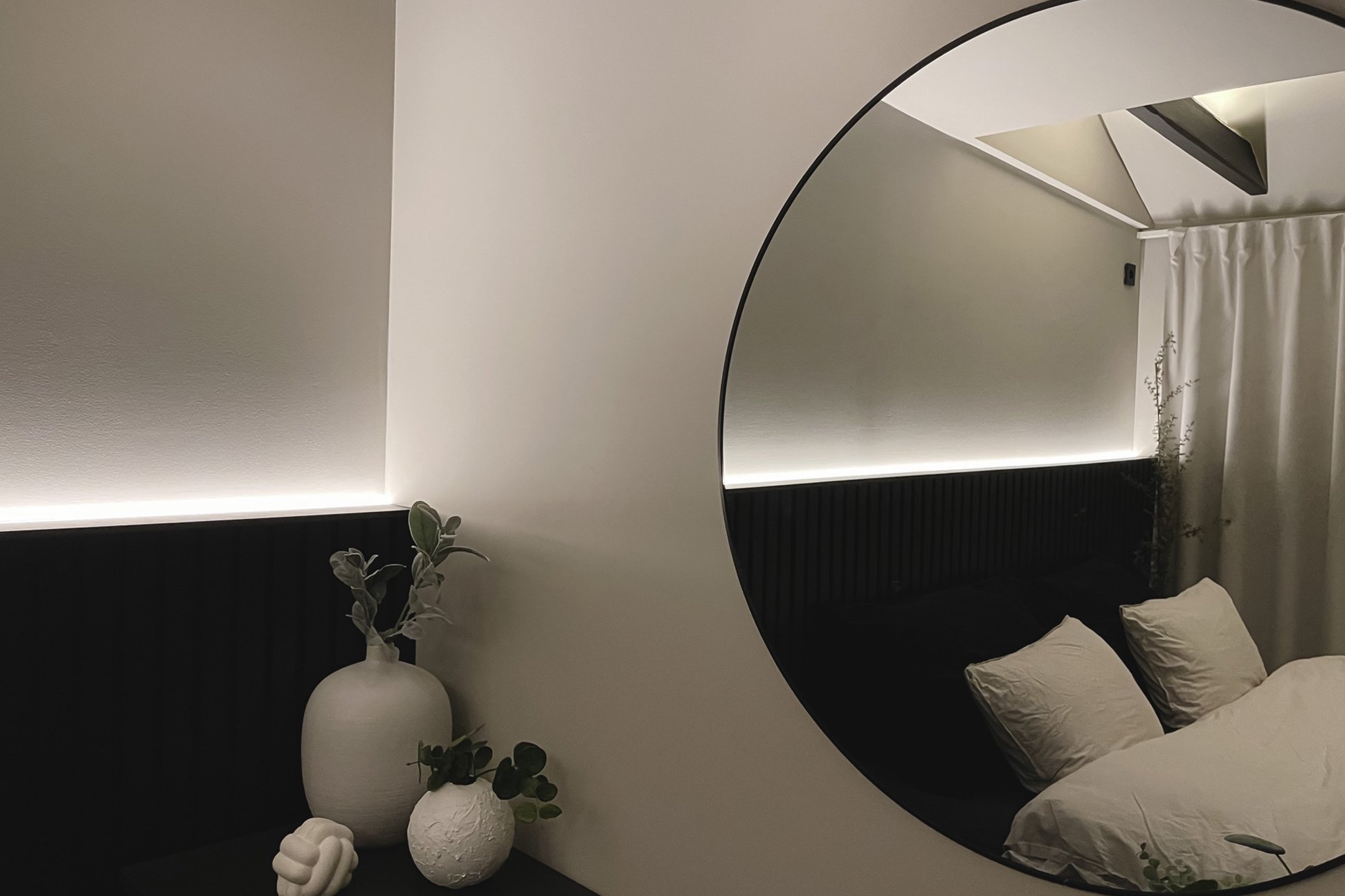 LED-strips bak sengegavlen