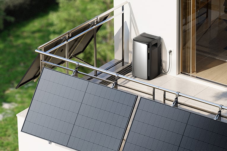 EcoFlow Stream p� balkong