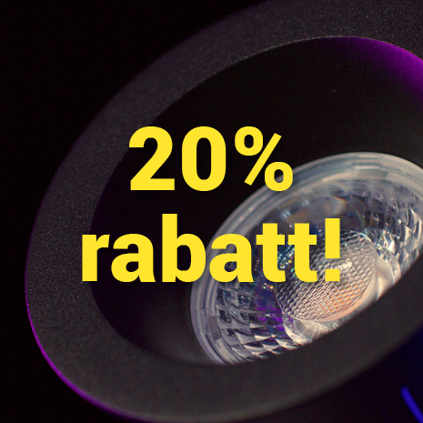 20% rabatt p Namron Downlights