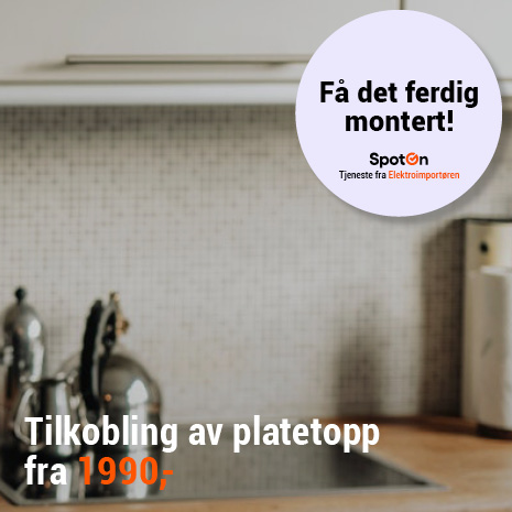 Tilkobling av platetopp