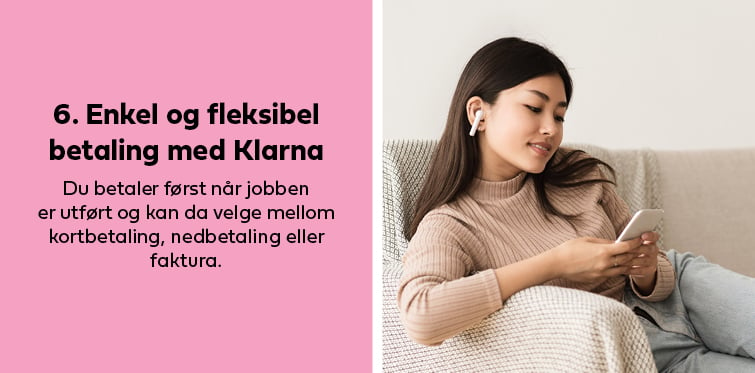 Fleksibel betaling med Klarna