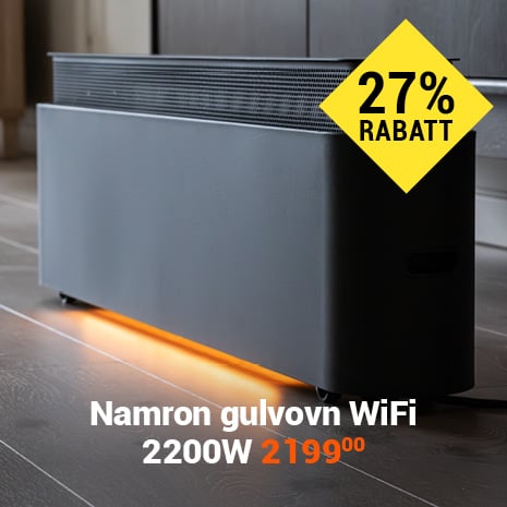 Namron gulvovn wifi 2200w