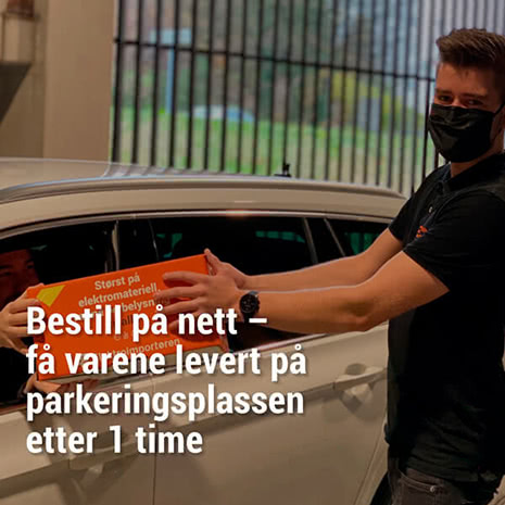 hent i butikk - utlevering p parkeringsplass etter 2 timer