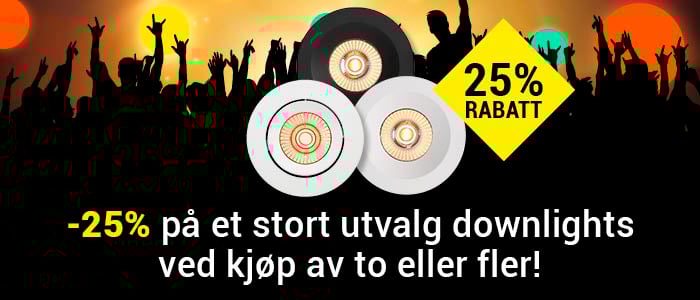 -25% p� Namron downlights*