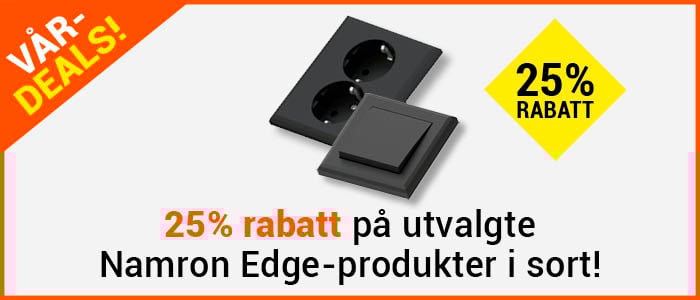 -25% p� utvalgte Namron Edge