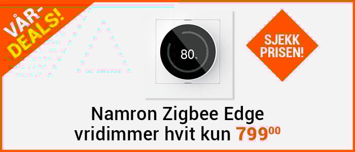 Namron Zigbee Edge Vridimmer - Hvit