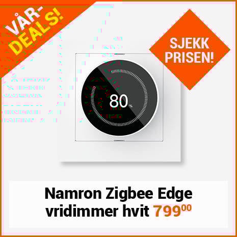 Namron Zigbee Edge Vridimmer - Hvit