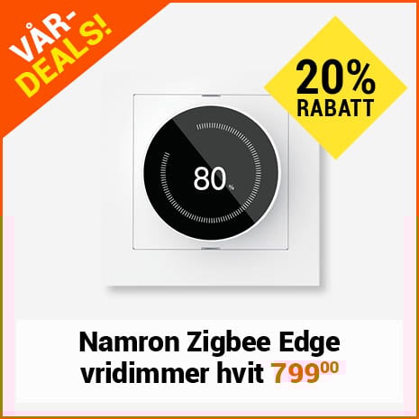 Namron Zigbee Edge Vridimmer - Hvit