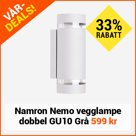 Nemo vegglampe dobbel GU10 Gr