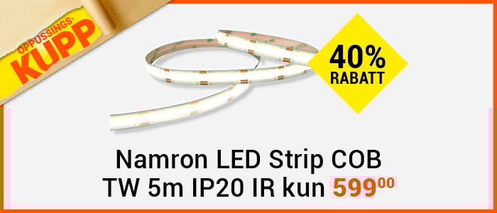 Namron LED Strip COB TW 5m IP20 IR