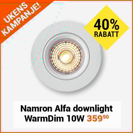 Alfa Downlight WarmDim 10W matt hvit