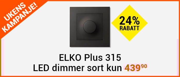 Elko Plus 315 LED Dimmer Sort