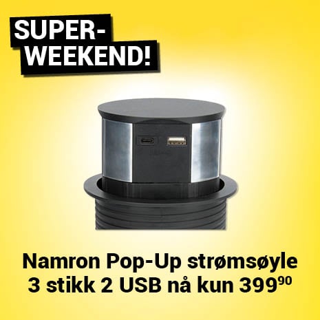 Pop-Up Str�ms�yle 3 Stikk 2 USB