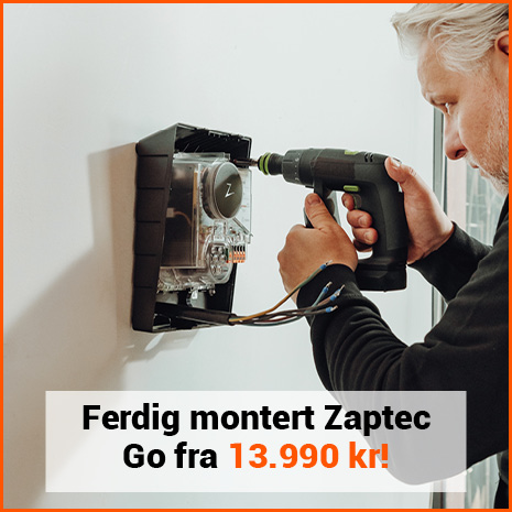 Zaptec Go ferdig montert