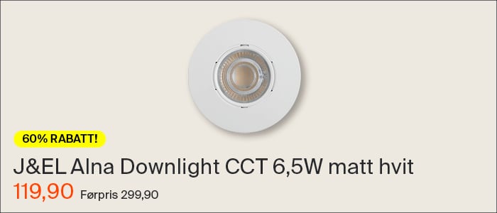 Alna Downlight CCT 6,5W matt hvit