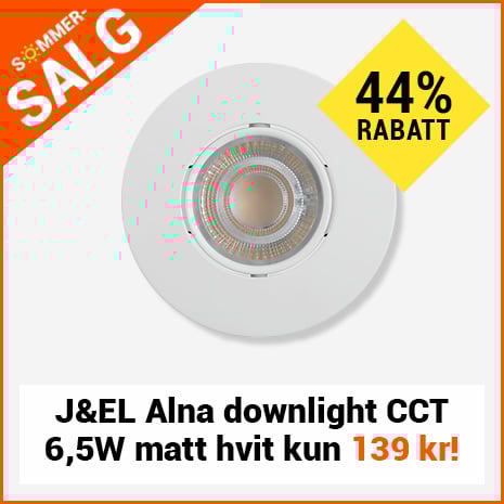 Alna Downlight CCT 6,5W matt hvit