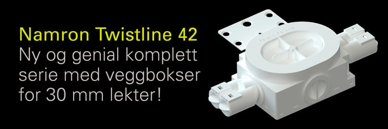 Namron Twistline 42 veggbokser