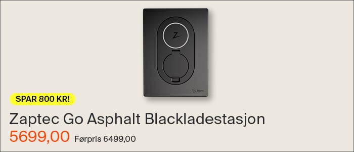 Zaptec Go Asphalt Black