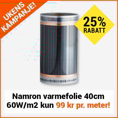 -25% Namron varmefolie!