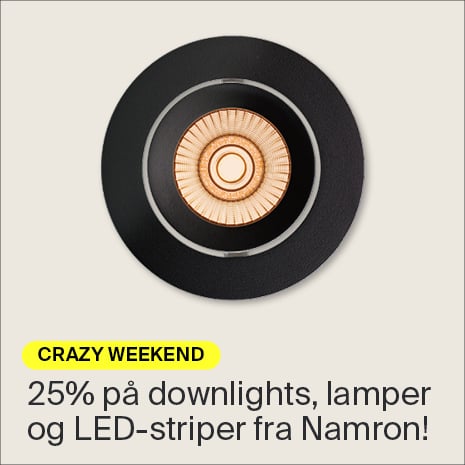 -25% p� Namron belysning