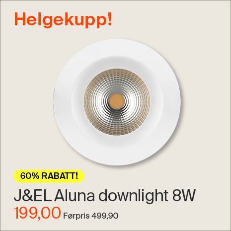 Aluna Downlight 8W matt hvit og sort