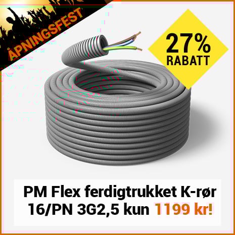 Ferdigtrukket K-rr 16/PN 3G2,5 50m PM Flex