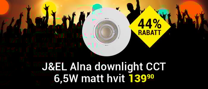 Alna Downlight CCT 6,5W matt hvit