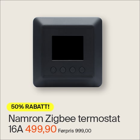 Namron Zigbee Termostat 16A Sort