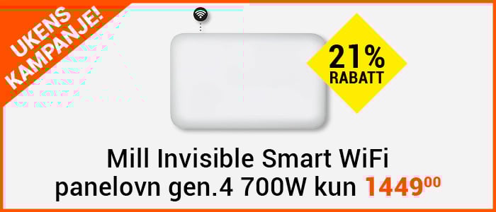 Mill Invisible Smart WiFi panelovn gen.4 700W