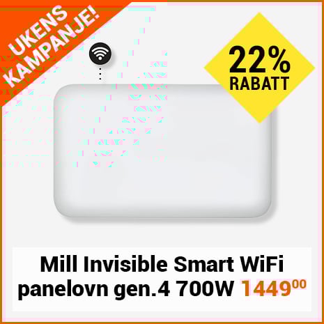 Mill Invisible Smart WiFi panelovn gen.4 700W