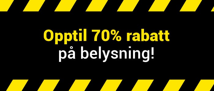 Ryddesalg Belysning!