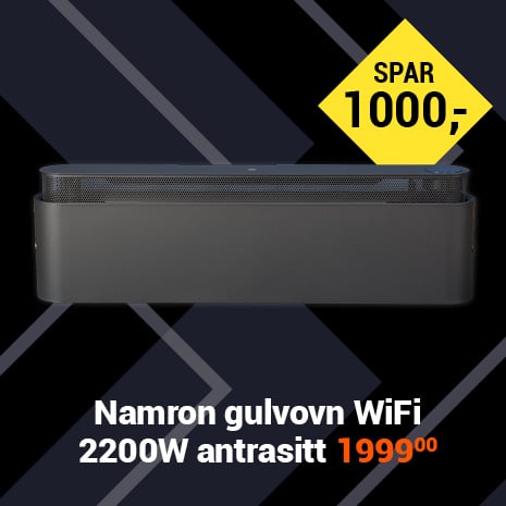 Namron gulvovn wifi 2200w