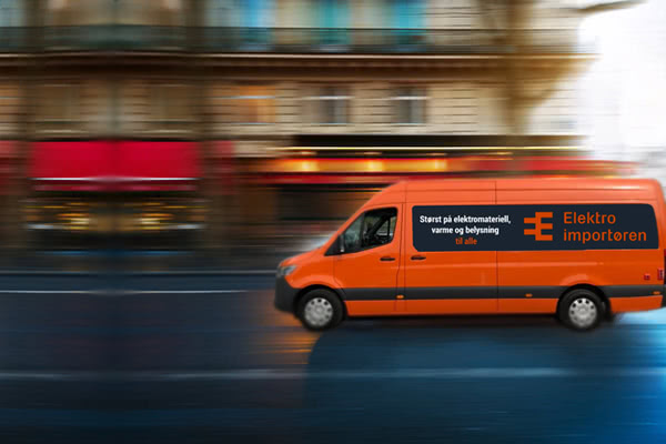 Hjemlevering med bud samme dag Elektroimportren