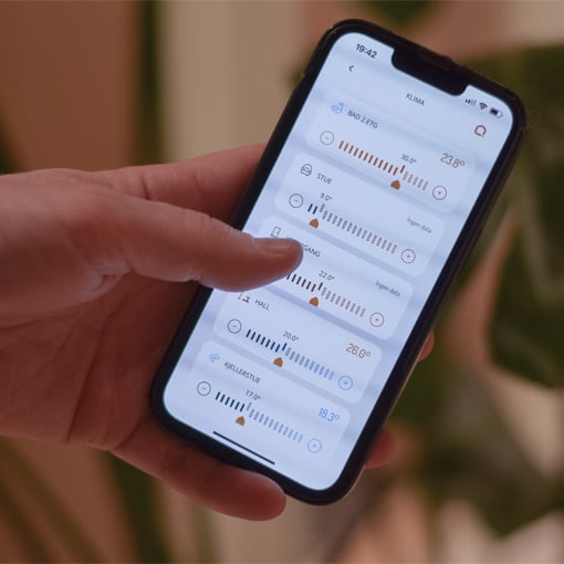 Smart varmestyring på mobilen Smart varmestyring på mobilen