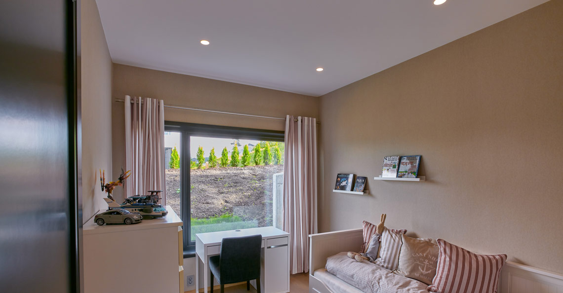Barnerom med downlights fra Unilamp Barnerom med downlights fra Unilamp