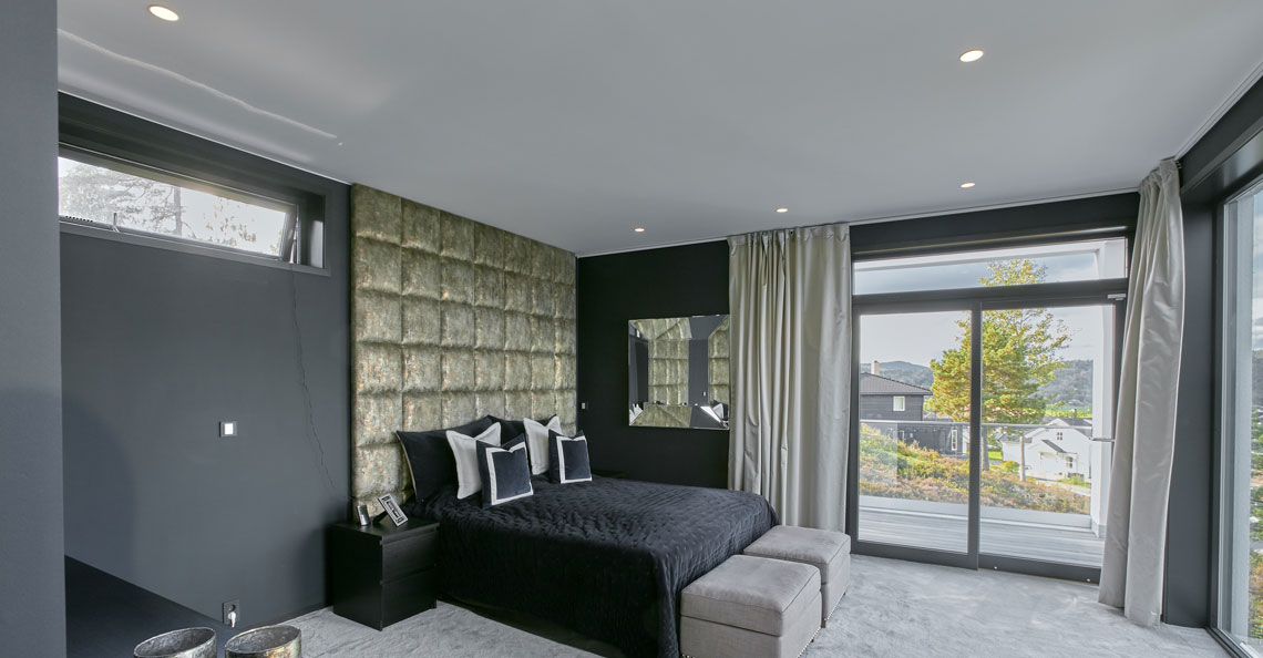Soverom med Unilamp downlights Soverom med Unilamp downlights