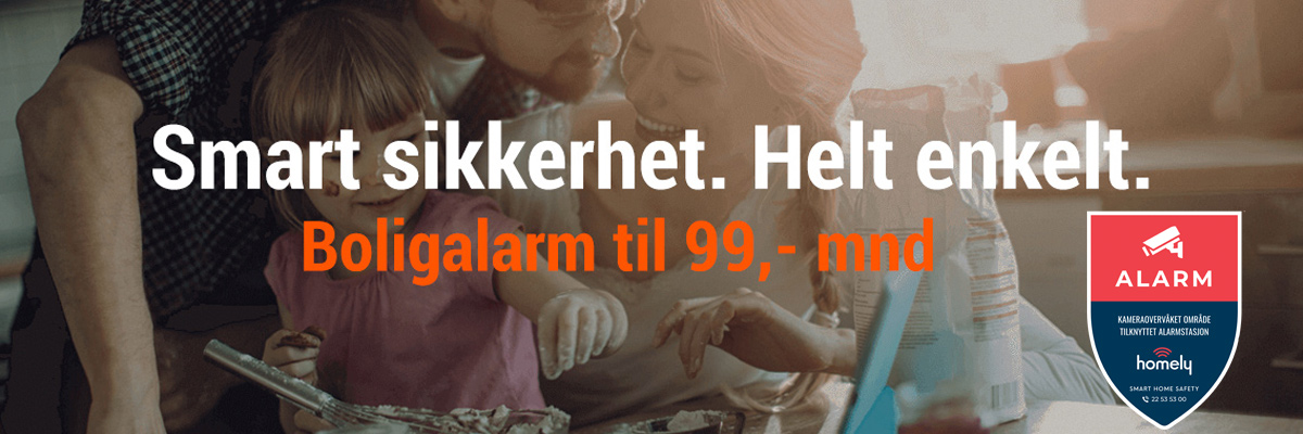 Homely gir deg smart sikkerhet. Helt enkelt. Homely gir deg smart sikkerhet. Helt enkelt.