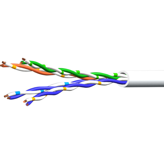 Kat 5 U/UTP Pvc 305m Hvit Kat 5 U/UTP Pvc 305m Hvit