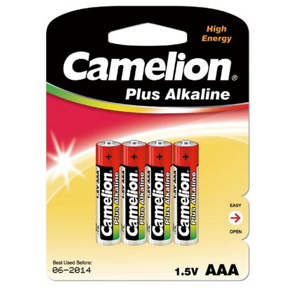 Batteri alkalisk LR03/AAA 4 Pk Camelion Batteri alkalisk LR03/AAA 4 Pk Camelion