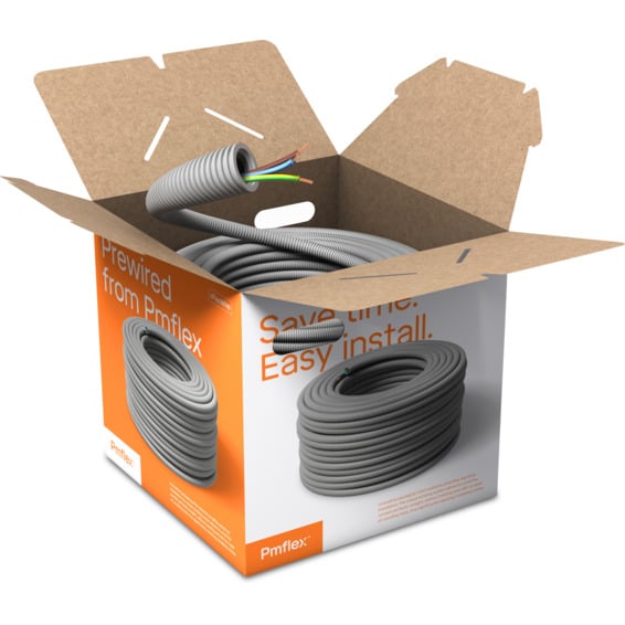 Ferdigtrukket K-rør 16/PN 3G2,5 OneBox 100m Ferdigtrukket K-rør 16/PN 3G2,5 OneBox 100m